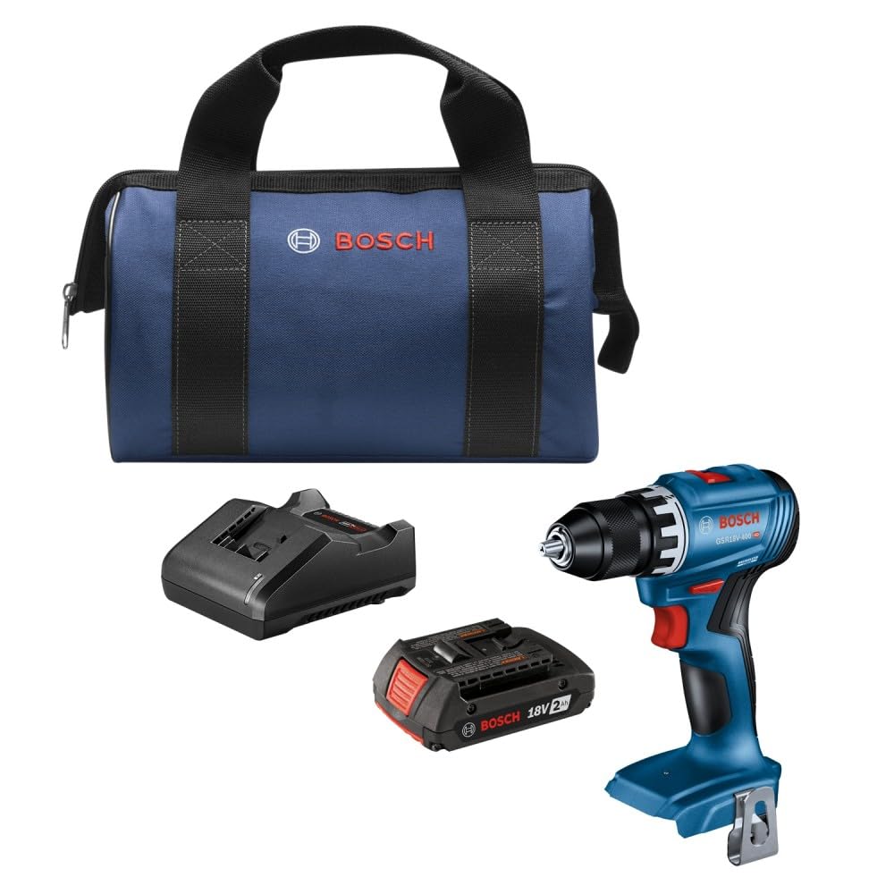 Bosch GSR18V-400B12 18V Compact Brushless Drill/Driver Kit